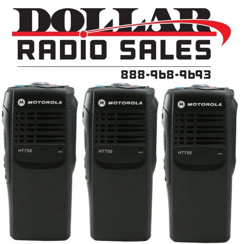 3 New Refurbished Front Housing For Motorola HT750 4CH Two Way Radios
