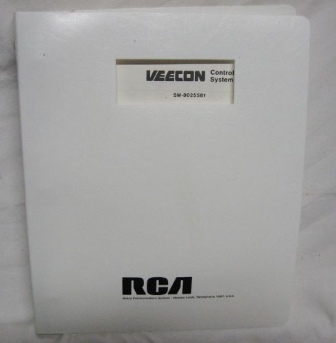 RCA VEECON Two Way Radio Control System MANUAL SM-8025581 ham