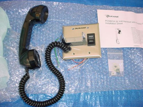New dukane pcs821a intercom telephone handset call-in station, 25v for sale