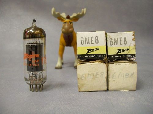 Zenith 6ME8 Vacuum Tubes  Lot of 4