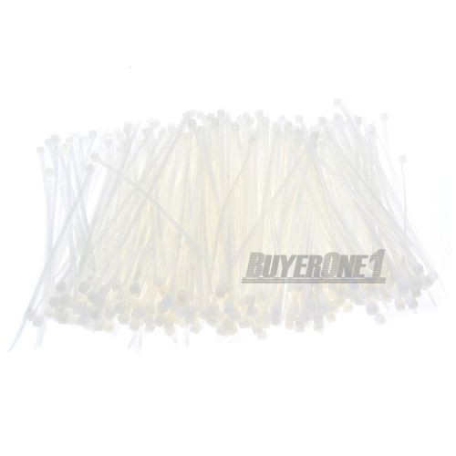 1000x nylon packing cable ties zip wire self-locking white for sale