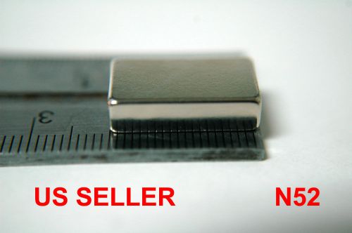 x2 N52 Nickel Plated 25x12x5mm Strongest Neodymium Rare-Earth Block Magnet