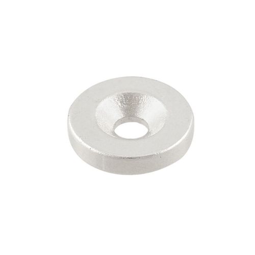 N35 countersink hole neodymium ndfeb magnet 15x3mm for 4mm screw for sale
