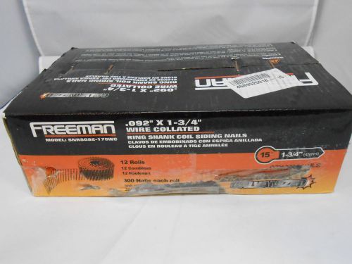 Freeman SNRSG92-175WC .92-Inch 1-3/4-Inch Coil Siding Nails, 3600 Per Box