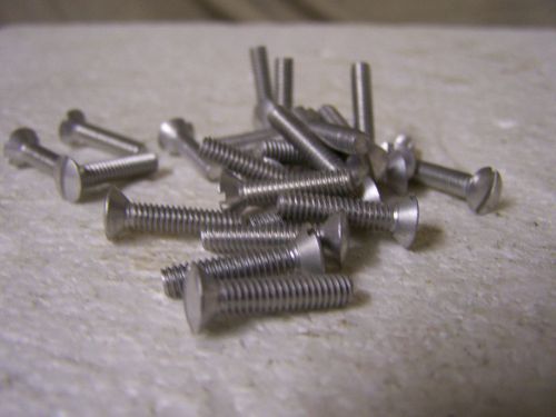 8-32 x 3/4&#034; oval head aluminum machine screw slotted qty. 25 for sale