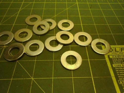 FLAT WASHERS 9/16&#034; WITH 0.595 ID 1.18 OD 0.11 THICK (QTY 13) #52878