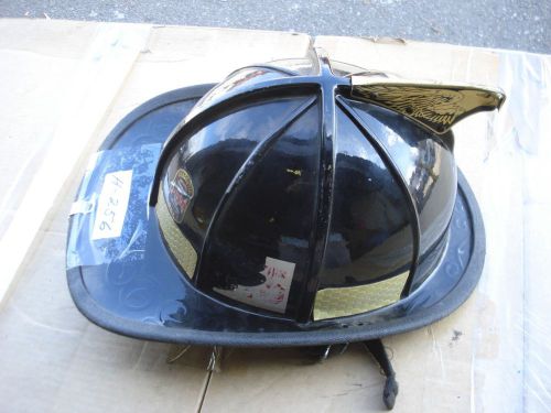 Cairns 1010 Helmet Black  + Liner Firefighter Turnout Bunker Fire Gear ...H-256