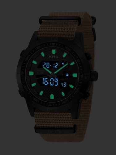 Alarm chronograph, khs striker mkii, digital, analog, c1-luminous, german watch for sale