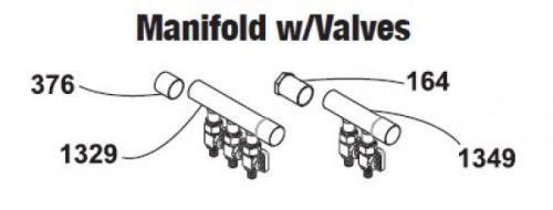 Manifold w/valves 3-loop for sale