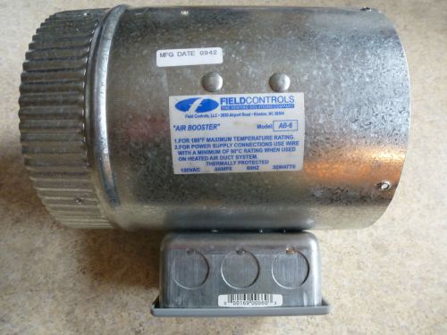 Field controls 46119402 ab-6 air booster  for 6&#034; round duct for sale