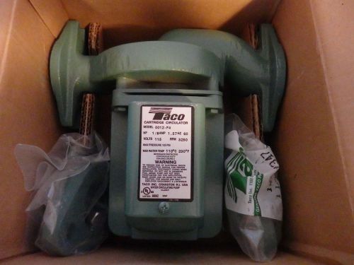 Taco 0012-f4 cast iron circulator 1/8 hp 1-1/2&#034; flanged pump for sale