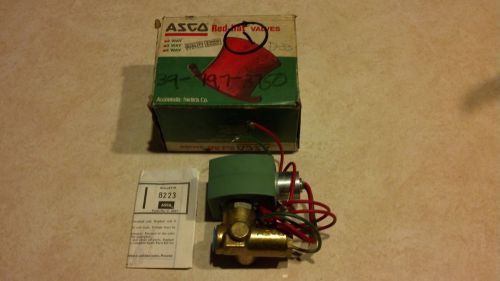 Asco red-hat 2 solenoid valve 8223g23  3/8&#034; 120 vac nc for sale
