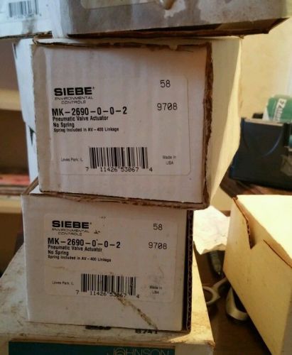 Siebe mk-2690-0-0-2 pneumatic valve actuator new in box for sale