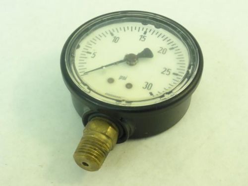137583 Used, Wika C32001001 Oil Filled Pressure Gauge 0-30 Psi 1/4&#034; NPT