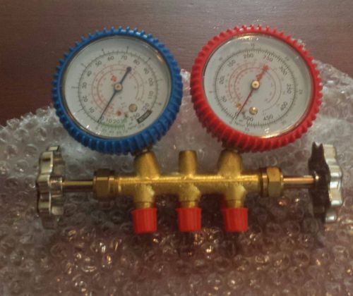 R12 r22 r502 manifold gauge set hvac a/c refrigeration new for sale