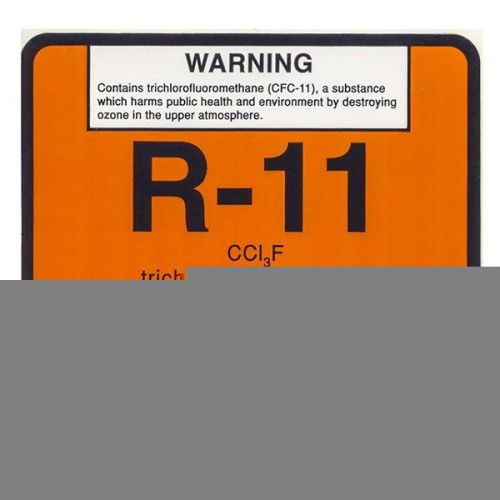 R-11  •  Refrigerant Identification Label  •  Pack of (10) Labels
