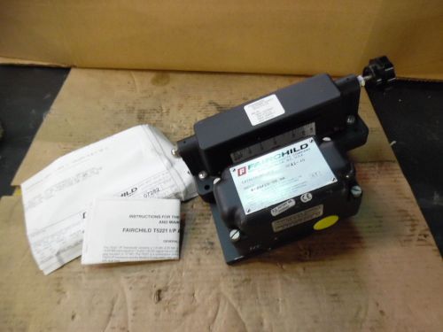 Fairchild electronic pneumatic transducer, cat# tci-5221-40, new for sale