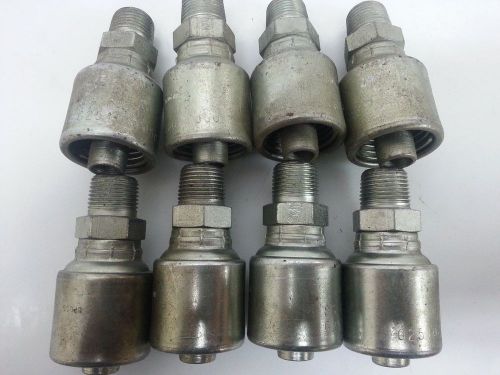 Lot of 8 Gates G25100-0806 8G 6MP Hydraulic Coupling Adapter