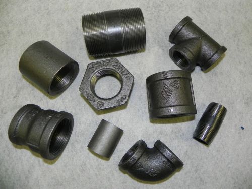MALLEABLE IRON PIPE FITTINGS BSP 1/8&#034; - 4&#034;  (BLACK / SELF COLOUR)