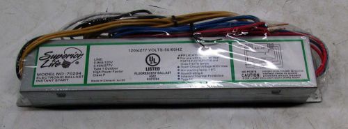 Lot of 10 Superior Lite 120-277V Electronic Ballast 70204