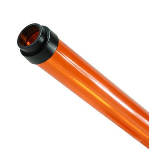 Amber Fluorescent Tube Guard T8 4 ft. Feet 48 in. Inches with End Caps 14532