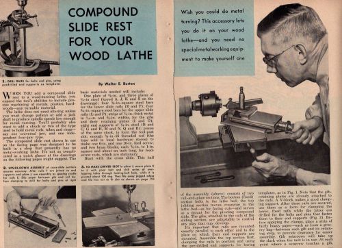 HOW TO MAKE A COMPOUND SLIDE REST FOR A WOOD LATHE