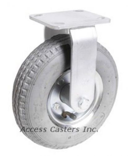 8PPNTR-GRY 8&#034; Rigid Caster Grey Pneumatic Wheel 295 lbs Capacity
