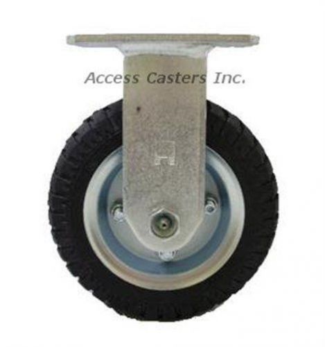 8ANPR 8&#034; x 2&#034; Rigid Plate Caster, No Flat Pneumatic Wheel, 280 lbs Capacity