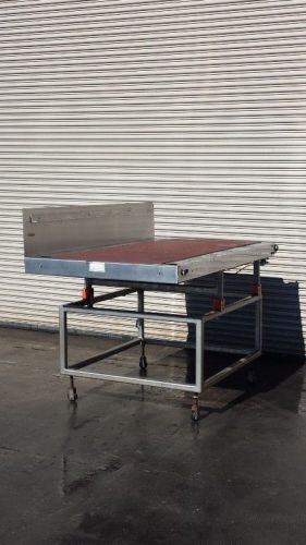 Sorting packing stacking conveyor,  48” x 90&#034; long with sliding table for sale