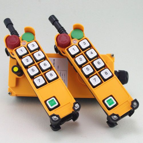 1 Speed 4 Motion 2 transmitters Hoist Crane Remote Control System Emergency-Stop