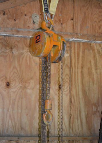 2 ton cm cyclone manual chain fall hoist lefting 4000lb wrigging for sale