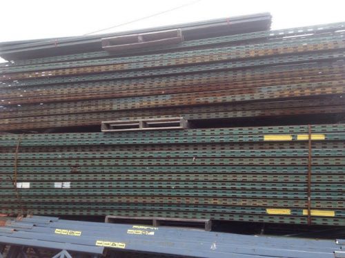 18&#039; x 42&#034; green ridge rack pallet rack uprights/frames: used, great condition for sale