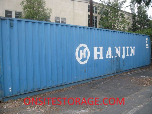 Used 40&#039; dry van steel storage container shipping cargo conex  seabox for sale
