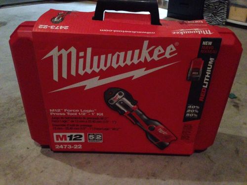 Milwaukee 2473-22 M12 FORCE LOGIC Press Tool Kit with 1/2 in. to 1 in.Jaws