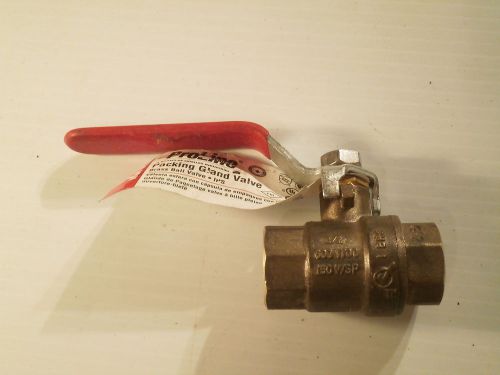 Proline 1/2&#034; packing gland valve brass bal valve for sale