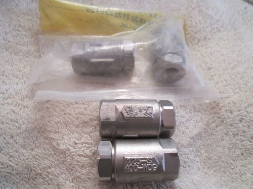 New stainless steel apollo conbraco check valve 1/4 npt model 125-s 400-wog=4pcs for sale