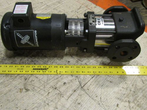 Grundfos cr440 multi-stage centrifugal pump 1-1/4&#034;ports 1-1/2hp 22gpm 300psi 3ph for sale