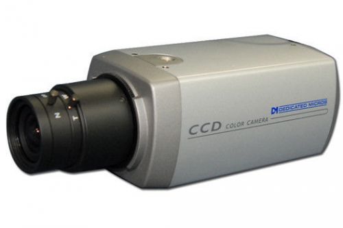 Dedicated micros 480-tvl dm-cam-bc4 color cctv box camera-new lot of 10 cameras for sale
