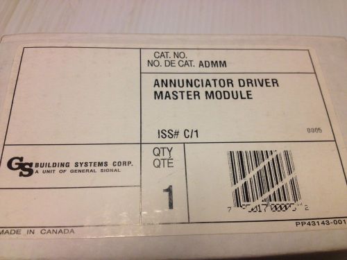 GS Annunciator Driver Master Module  ADMM  nib
