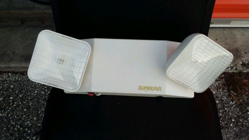 Simkar SEMW Emergency Lighting Light Fixture Twin 2 Head White
