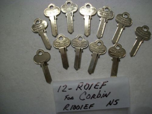 Locksmith LOT - 12 - Key Blanks, Dominion R01EF, For CORBIN Locks, R1001EF
