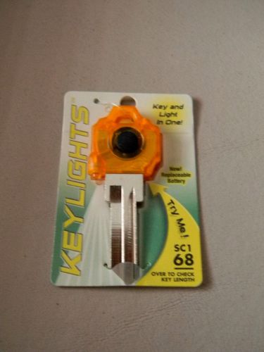 Schlage SC1 Lighted  Key Blank - Orange Plastic Head
