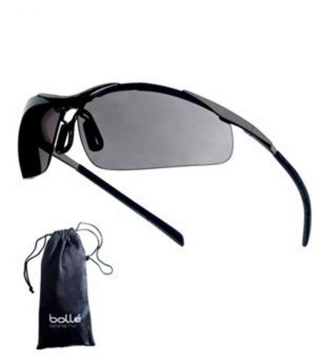 Bolle - bolle safety glasses contour smoke - metal frame #40050 - with pouch for sale