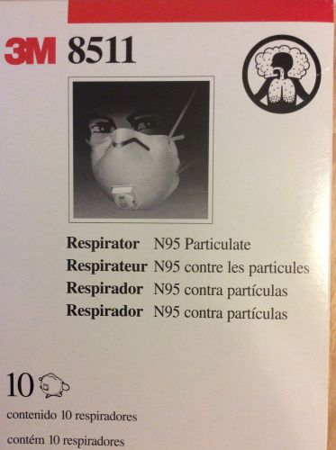 Respirator mask - 3M 8511 N95 - Disposable Lot of 10