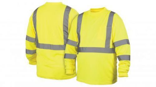 Pyramex Safety T-shirt Hi Visibility Reflective Tee Long Sleeve Lightweight Wick