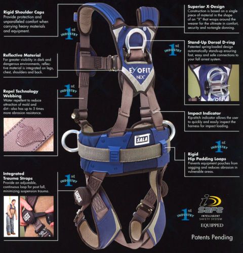 exofit nex safety harness with quick connect