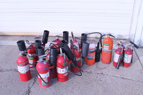 (lot 15) assorted carbon dioxide fire extinguishers (models differ) for sale