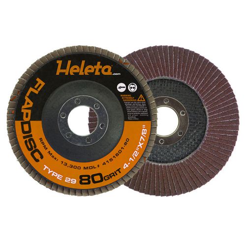 100pk Flap Disc 4.5&#034; x 7/8&#034; -80 Grit (A/O-Type29)
