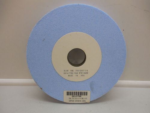 Blue grinding wheel 7&#034; x 1/2&#034; x 1-1/4&#034; 80l a/o 88147780 max rpm 3600 for sale