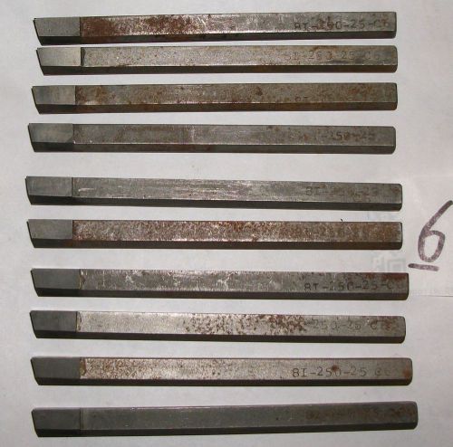 (10) MANCHESTER -8I-250-25-C6 GROOVING TOOLS (LOT 6)